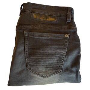 Dusk Denim TrueProdigy Men 34x34 Gray Button Jean Dark GermanyWash Super Skinney